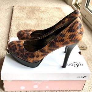 French Connection Leopard Pumps